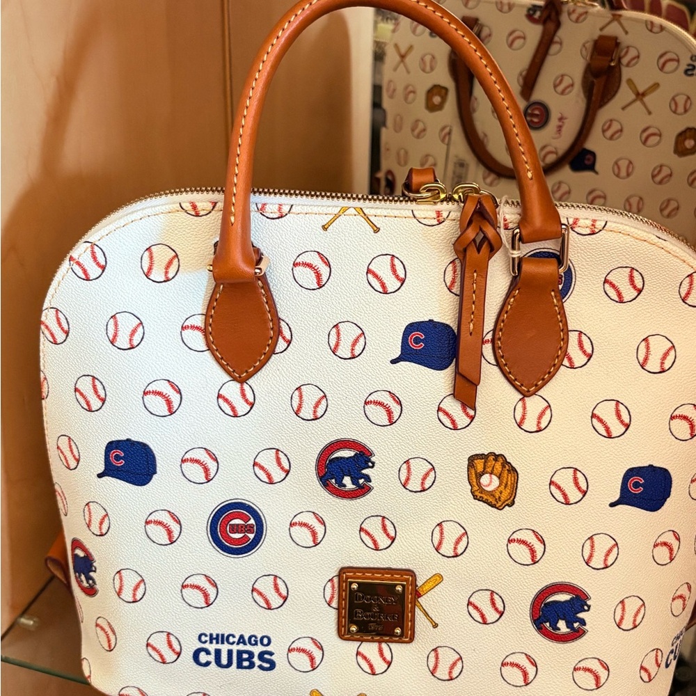 Dooney & Bourke White Chicago Cubs Satchel